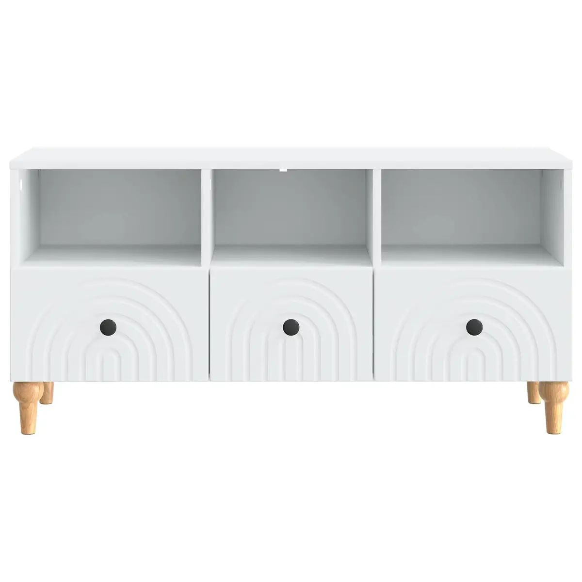 White TV Cabinet with Ample Storage