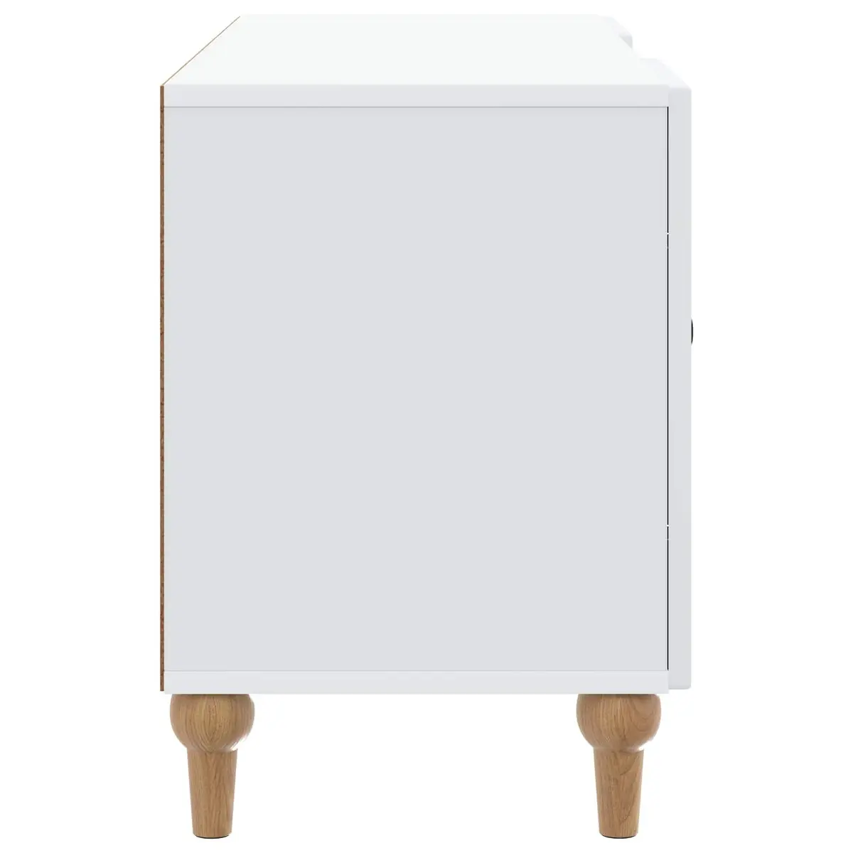 TV Cabinet White 102x34.5x50cm Modern Living Room Media Storage Unit