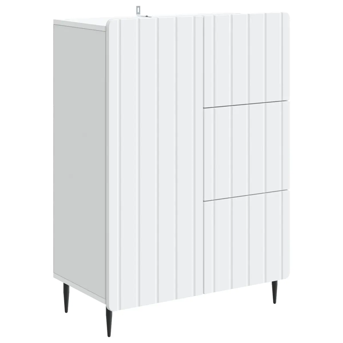 Sideboard White 66 x 34.5 x 91.5 cm Storage Cabinet Dining Living Room Furniture
