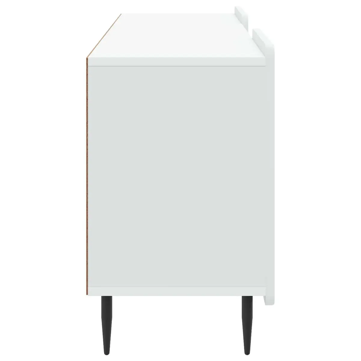 TV Cabinet White Modern Entertainment Unit Storage 150 x 31 x 52 cm Engineered