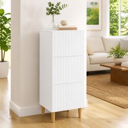 Compact White Drawer Cabinet for Smart Storage