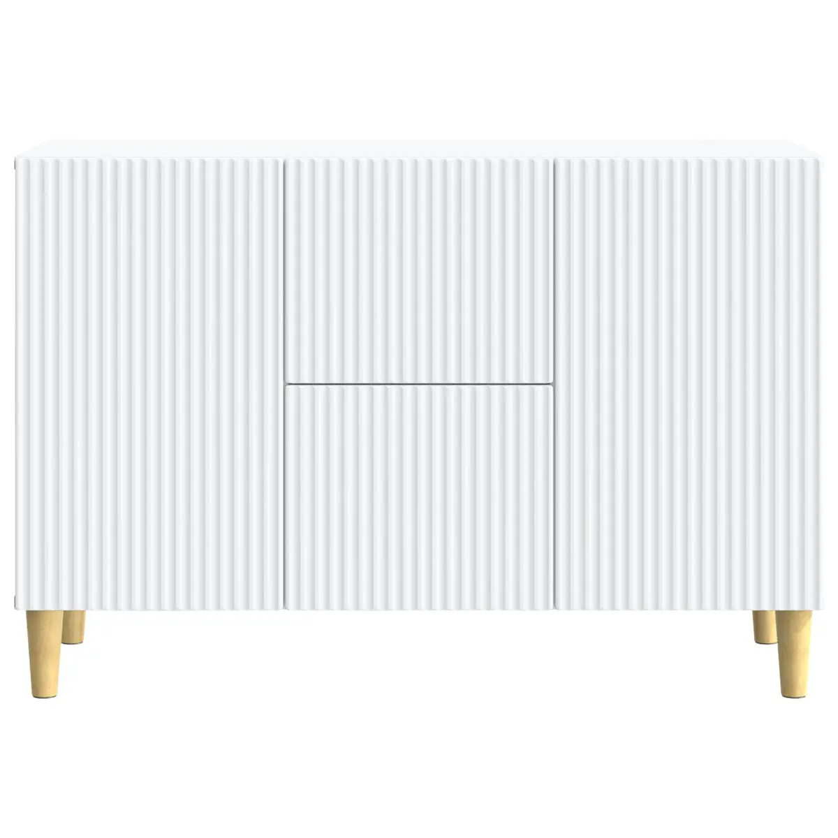 White Sideboard Storage Cabinet Modern Design Living Room Furniture 89x34.5x60cm