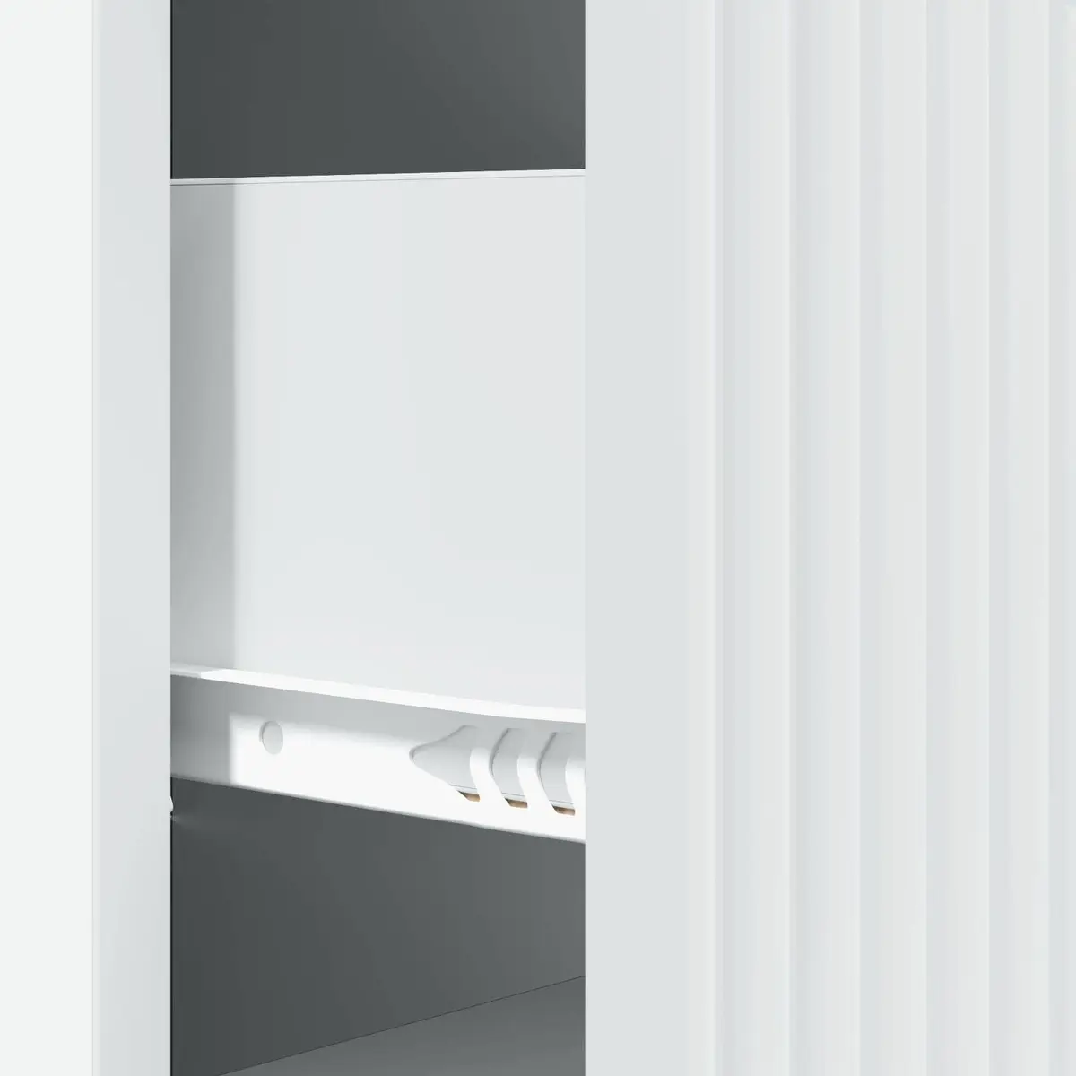 Drawer Cabinet Storage Unit 33 x 34.5 x 89.5 cm White Bedroom Living Room