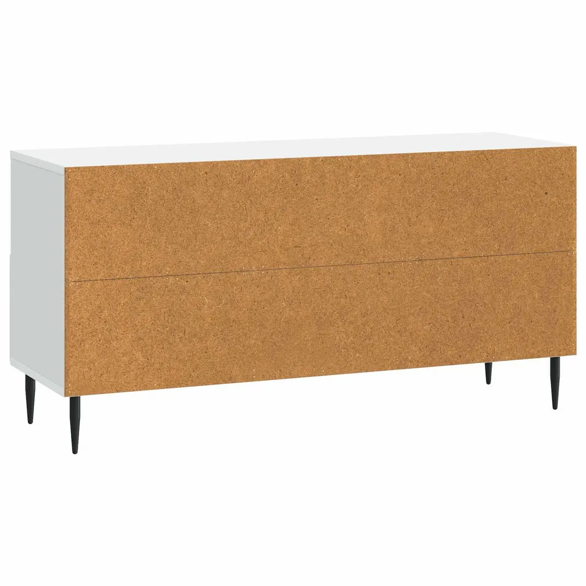 TV Cabinet White 102cm Engineered Wood Storage Unit with Drawer