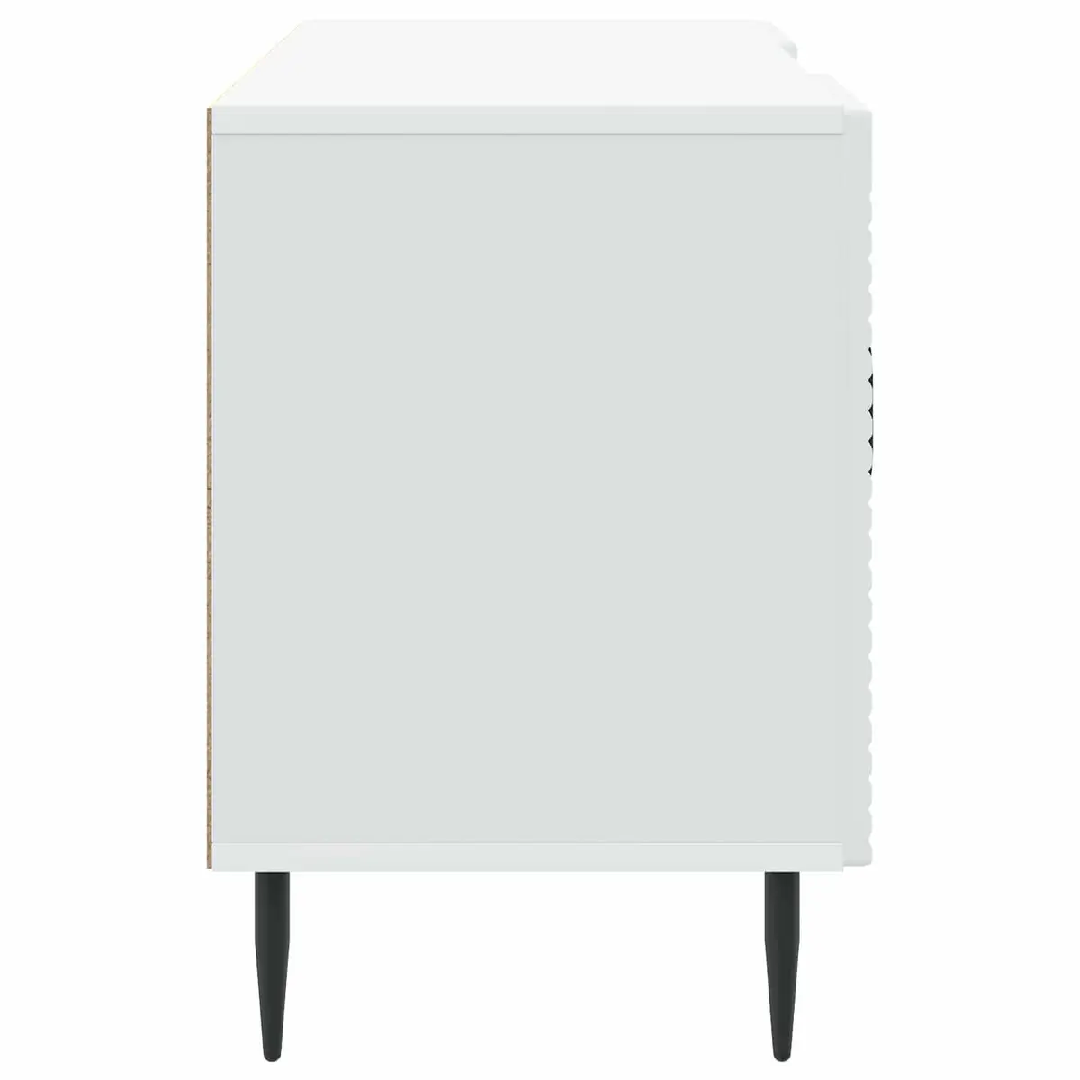 TV Cabinet White 102x34.5x50cm Vintage Style Storage Unit