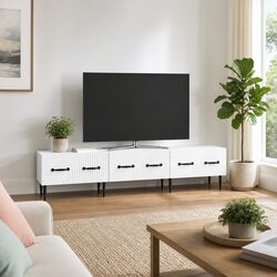 Your Charming White TV Cabinet for Media Storage