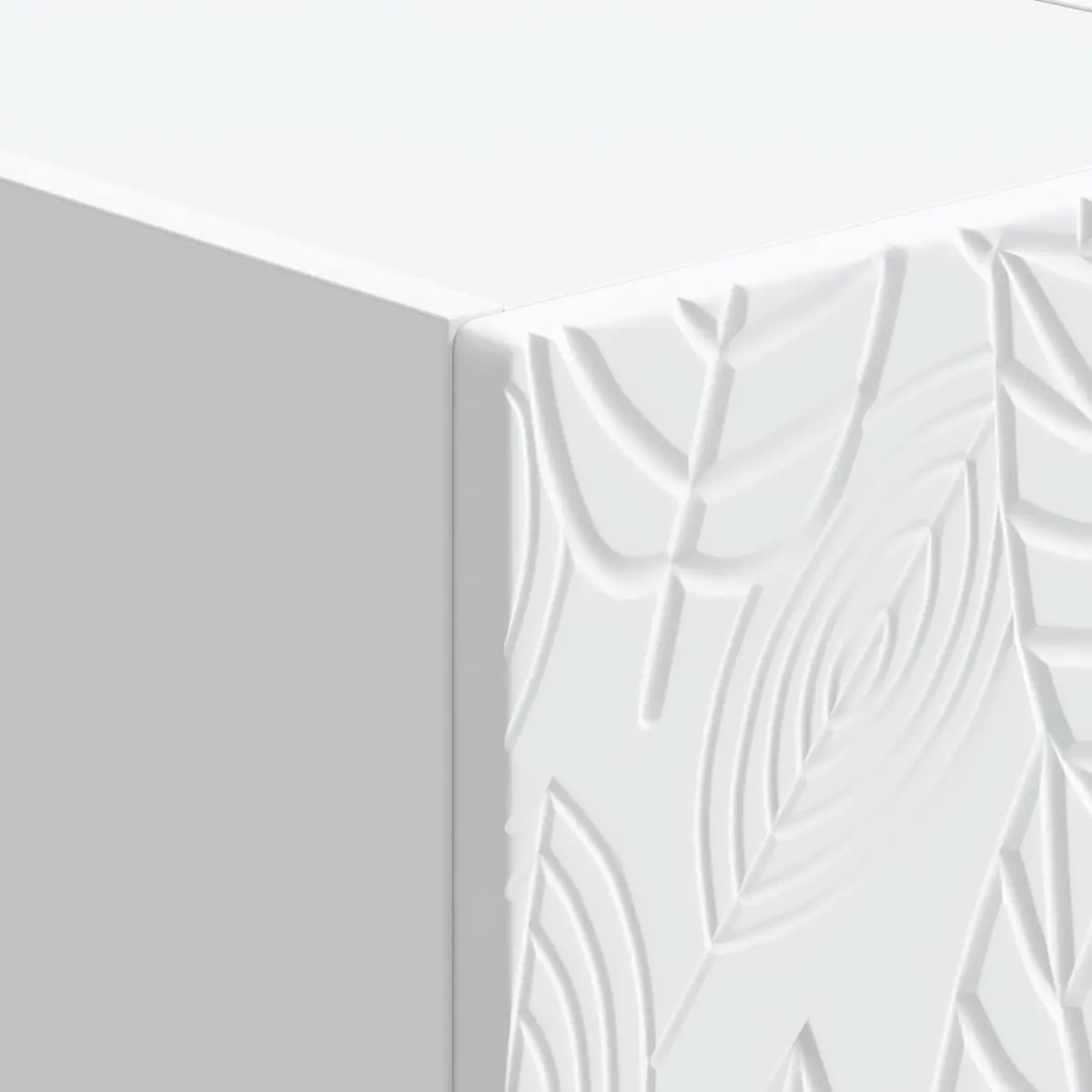 Drawer Cabinet White Engineered Wood Frame Multiple Drawers