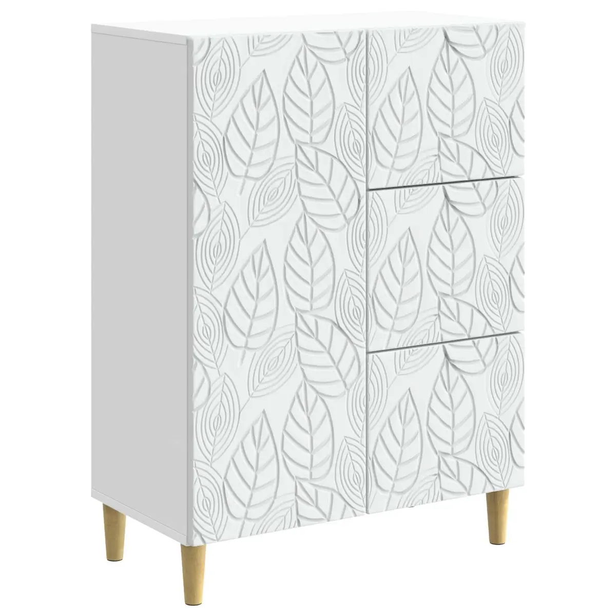 Sideboard White 66x34.5x90cm Engineered Wood Vintage