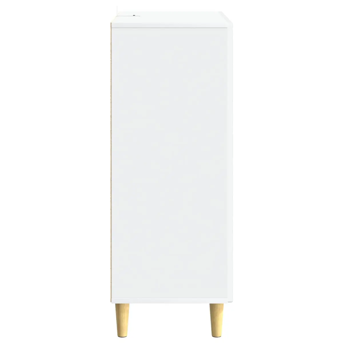 Sideboard White 66cm Engineered Wood Swing Doors Shelves