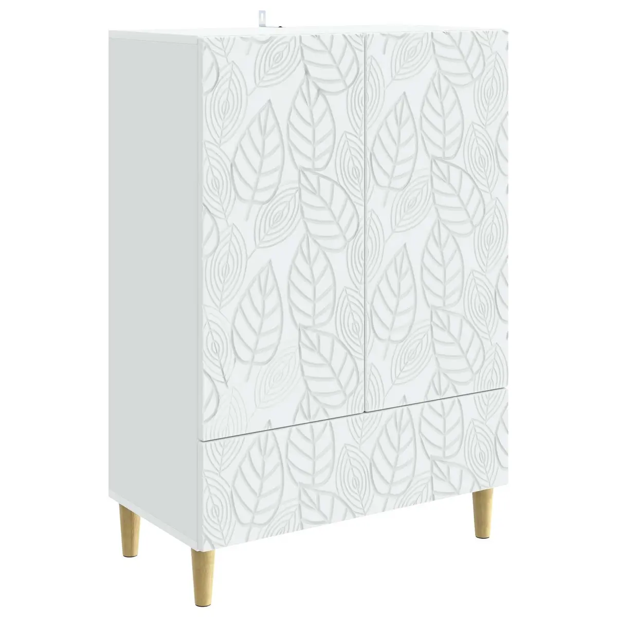 Sideboard White 66x34.5x95cm Modern Furniture Storage Cabinet Rectangular