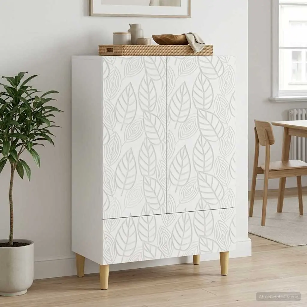 Sideboard White 66x34.5x95cm Modern Furniture Storage Cabinet Rectangular