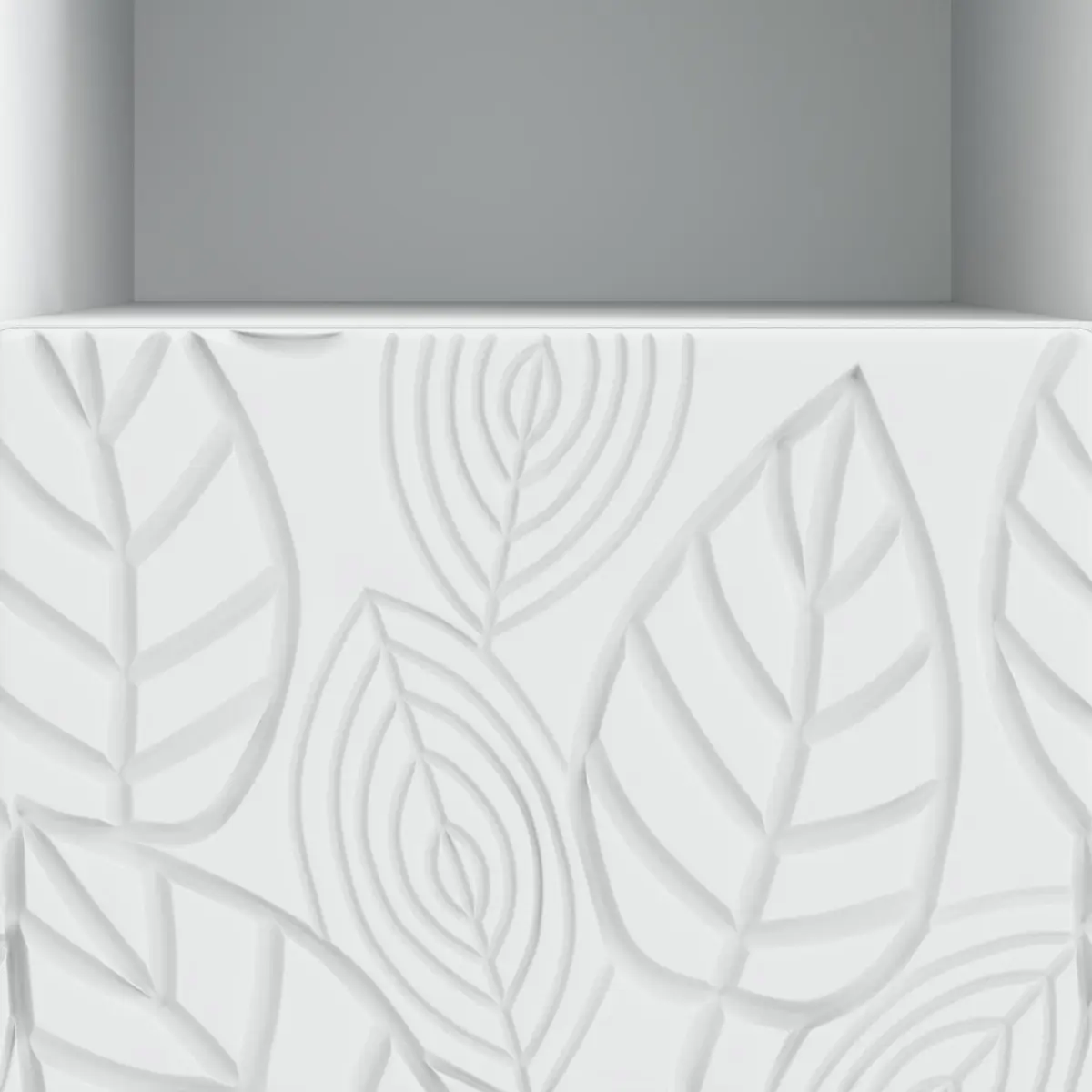 TV Cabinet White 102cm Modern Entertainment Unit with Open Layout and Eucalyptus Legs