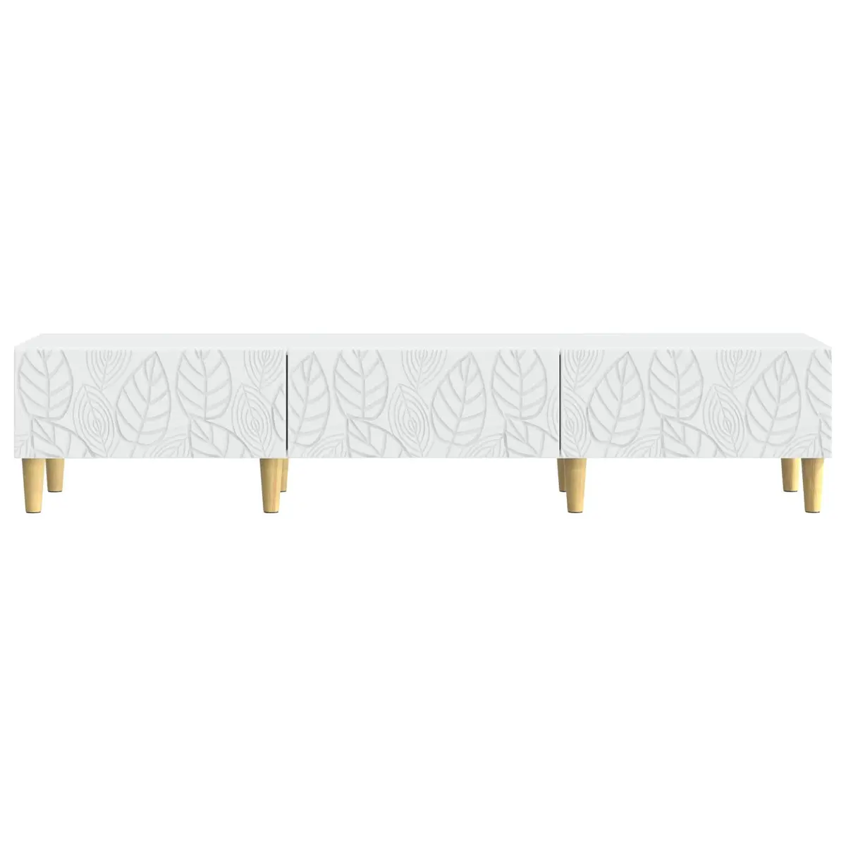 TV Cabinet White 147 x 34.5 x 30 cm Engineered Wood Storage Unit