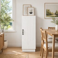 Compact White Sideboard with Smart Storage Solutions