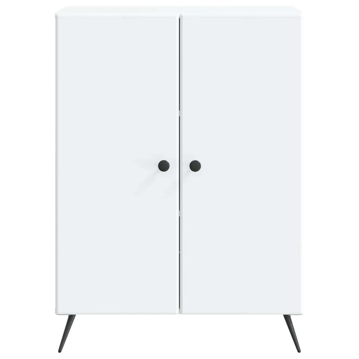 Sideboard White 66 x 34.5 x 90 cm Engineered Wood Storage Cabinet