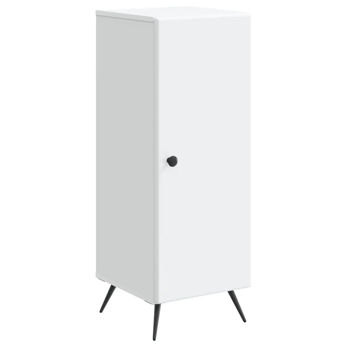 White Sideboard Buffet Cabinet Storage Engineered Wood Dining Room Furniture