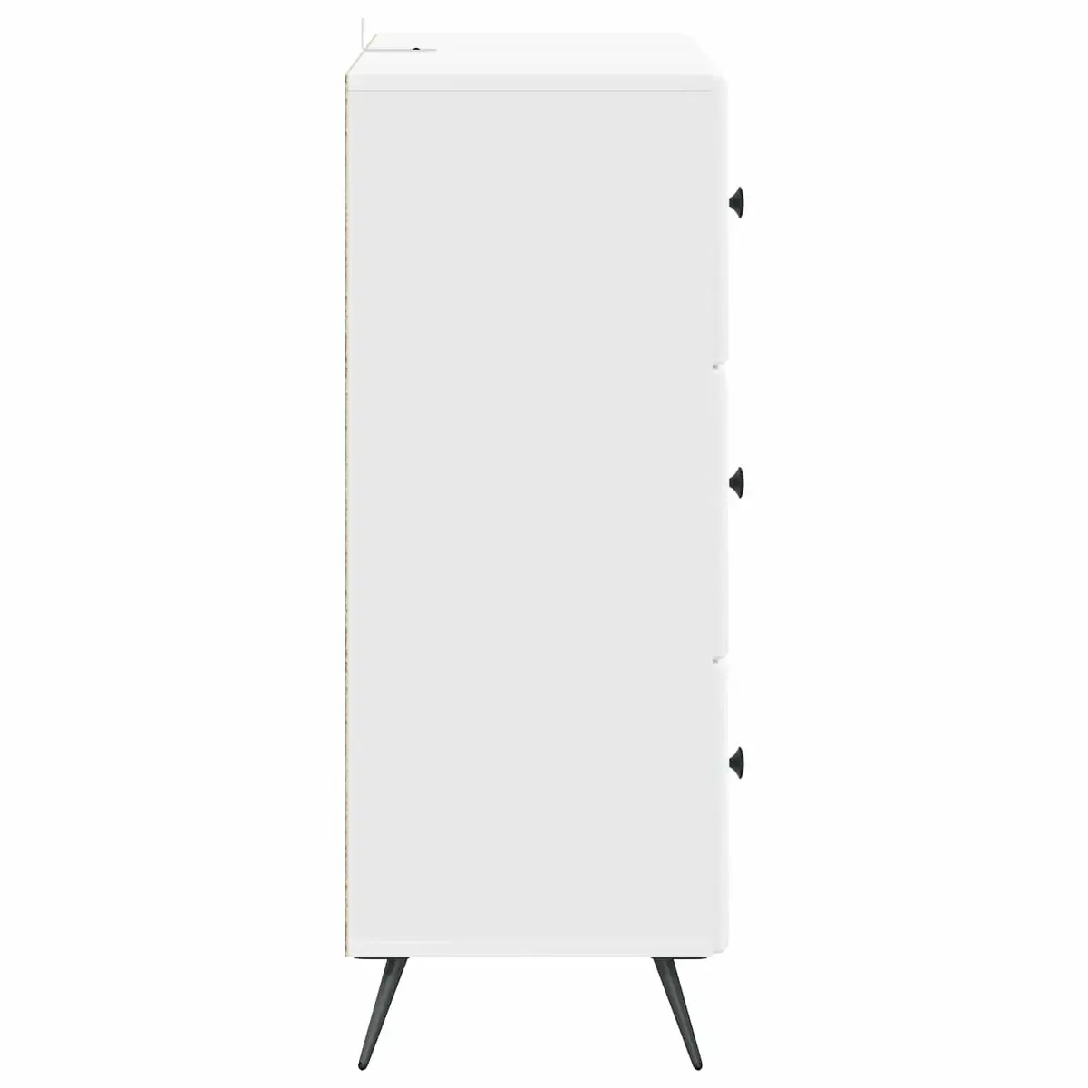 Storage Cabinet White 66 x 34.5 x 90 cm Sliding Door Engineered Wood