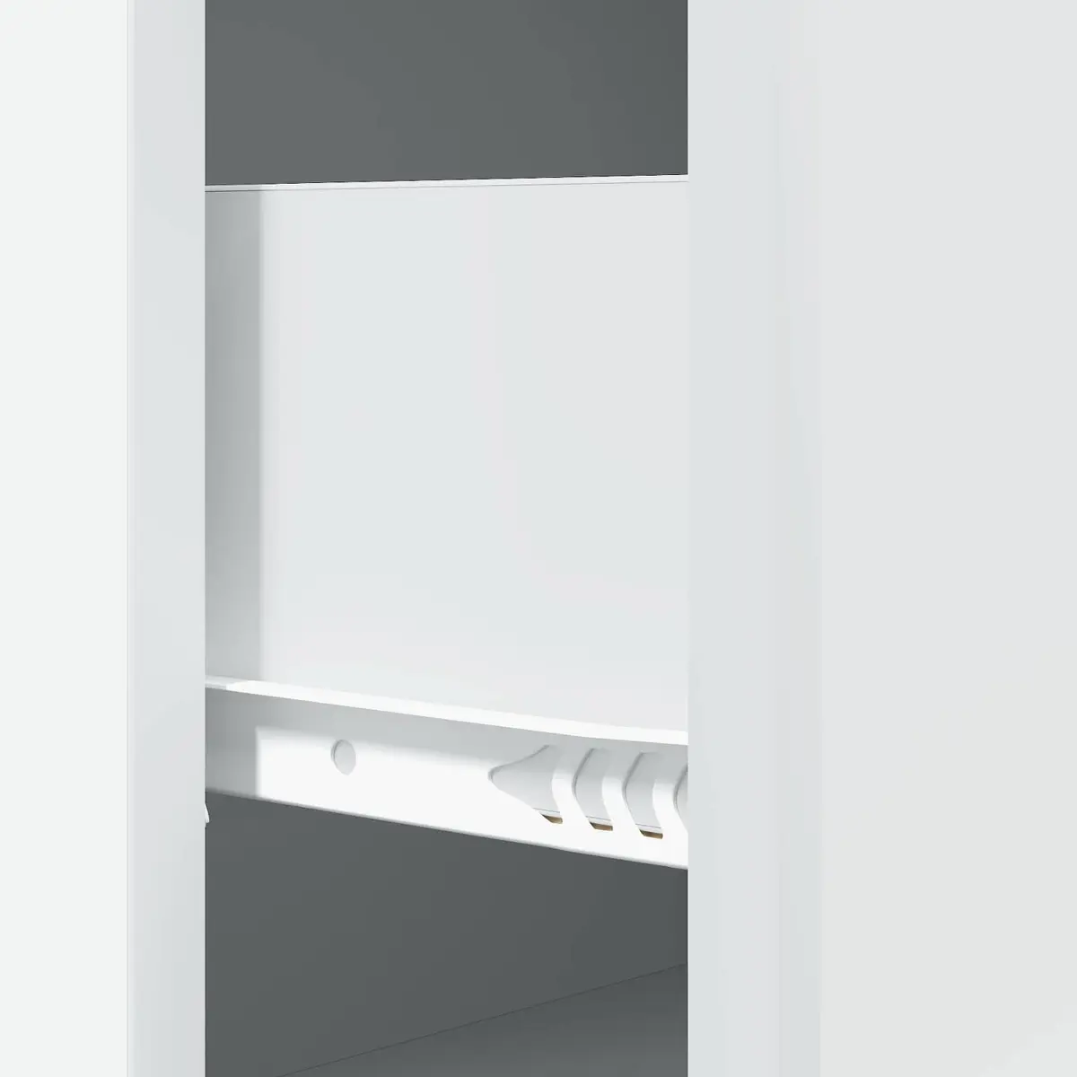 Storage Cabinet White 66 x 34.5 x 90 cm Sliding Door Engineered Wood