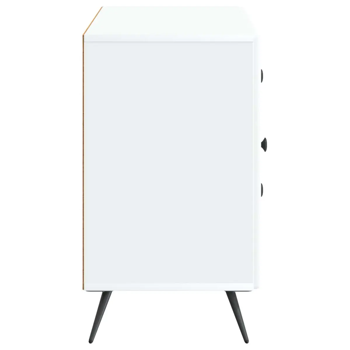 Sideboard White Modern Storage Cabinet with LED Lighting Compartments Drawers and Shelves
