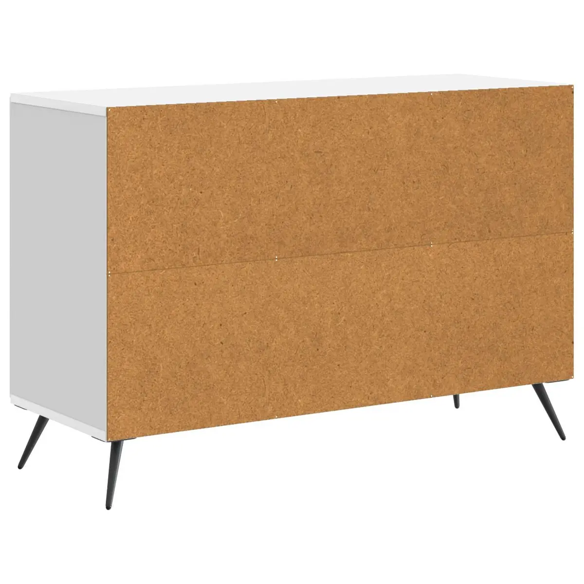 Sideboard White Modern Storage Cabinet with LED Lighting Compartments Drawers and Shelves