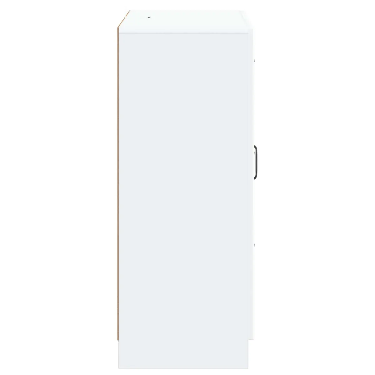 Sideboard White 66cm Modern Engineered Wood Storage Cabinet with Doors and Drawers