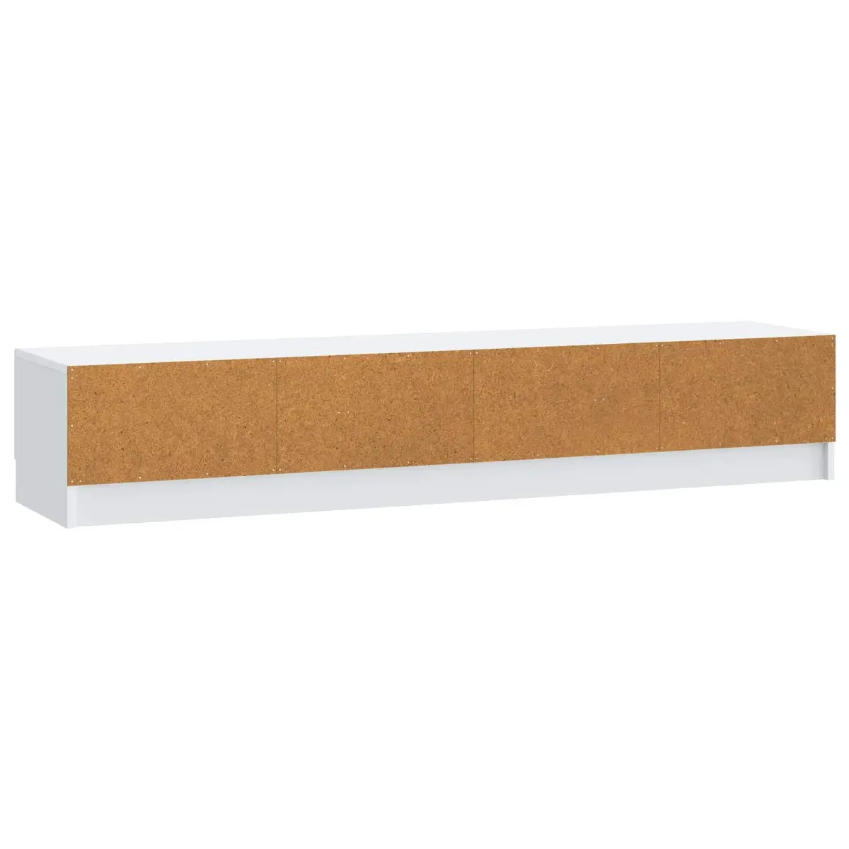 White TV Cabinet with Drawer Modern Living Room Entertainment Unit Storage