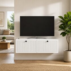 Compact and Stylish Wall-Mounted TV Cabinet