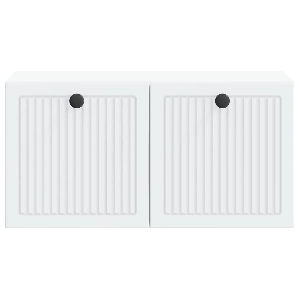 Wall-Mounted TV Cabinet White Modern Living Room Storage Unit 59.5 x 31 x 30 cm