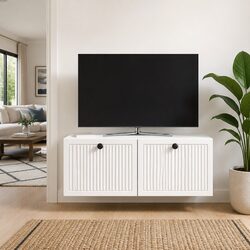Compact and Modern Wall-Mounted TV Cabinet