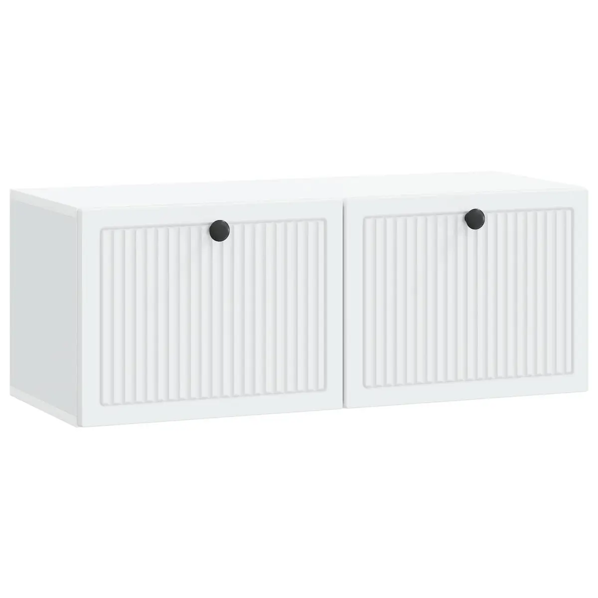 Wall-Mounted TV Cabinet White Modern Storage Unit Living Room Entertainment