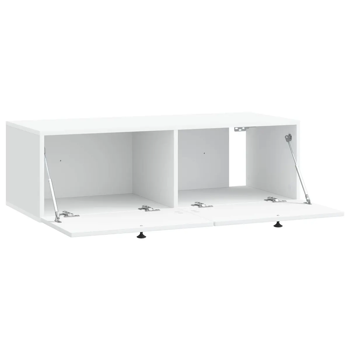 Wall-Mounted TV Cabinet White 99 x 41 x 30 cm Engineered Wood Storage Unit