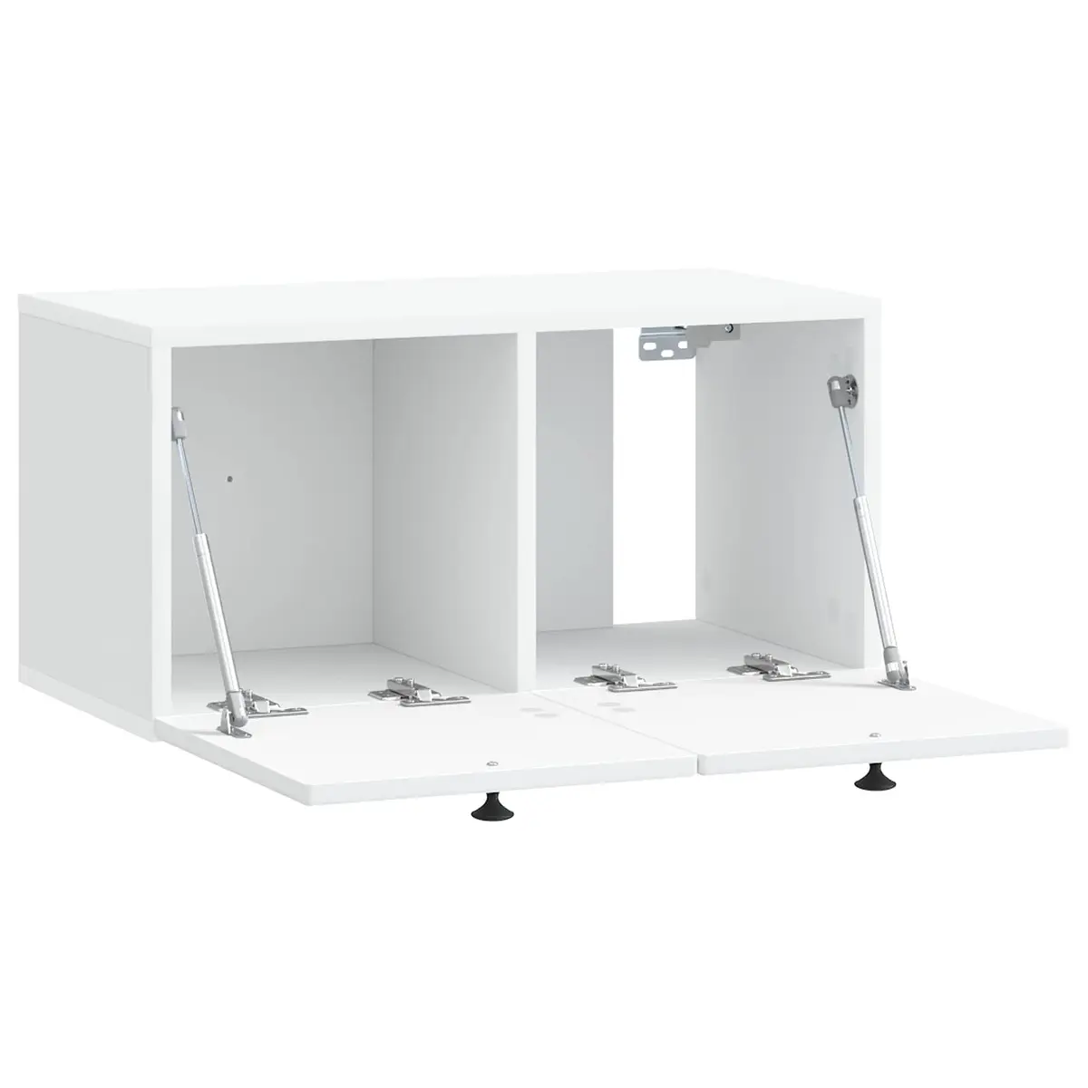 Wall-Mounted TV Cabinet White 59.5 x 31 x 30 cm Engineered Wood Media Storage