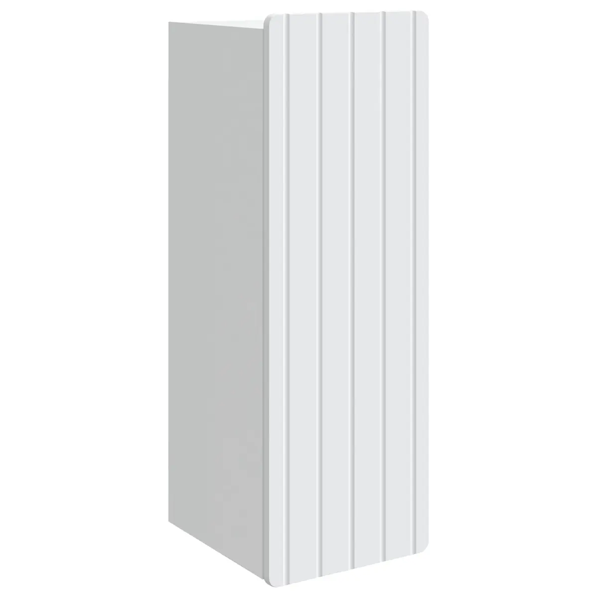 Wall-Mounted Storage Cabinet White 33 x 34.5 x 94 cm Engineered Wood Internal Shelves