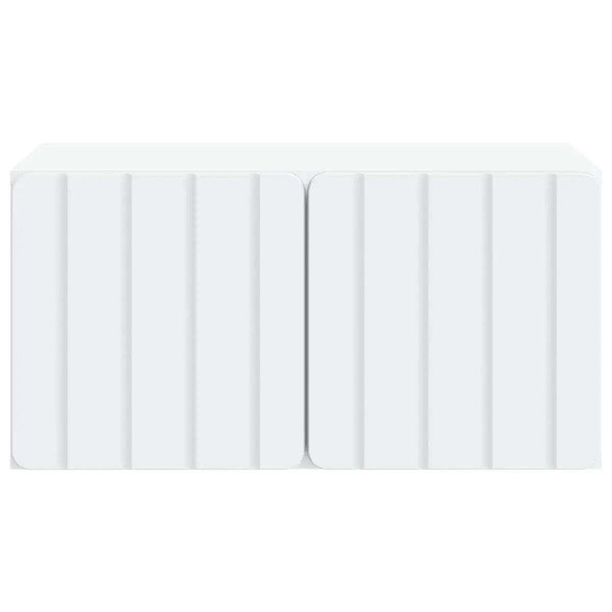 Wall-Mounted TV Cabinet 59.5 x 41 x 30 cm Modern Storage Unit White