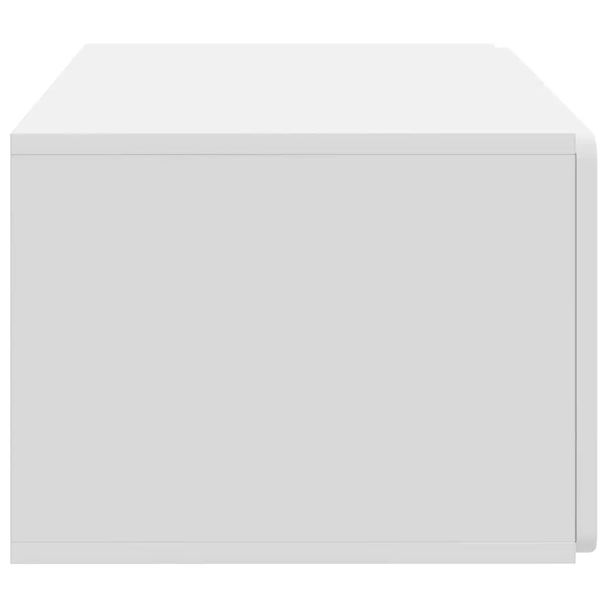 Wall-Mounted TV Cabinet 59.5 x 41 x 30 cm Modern Storage Unit White