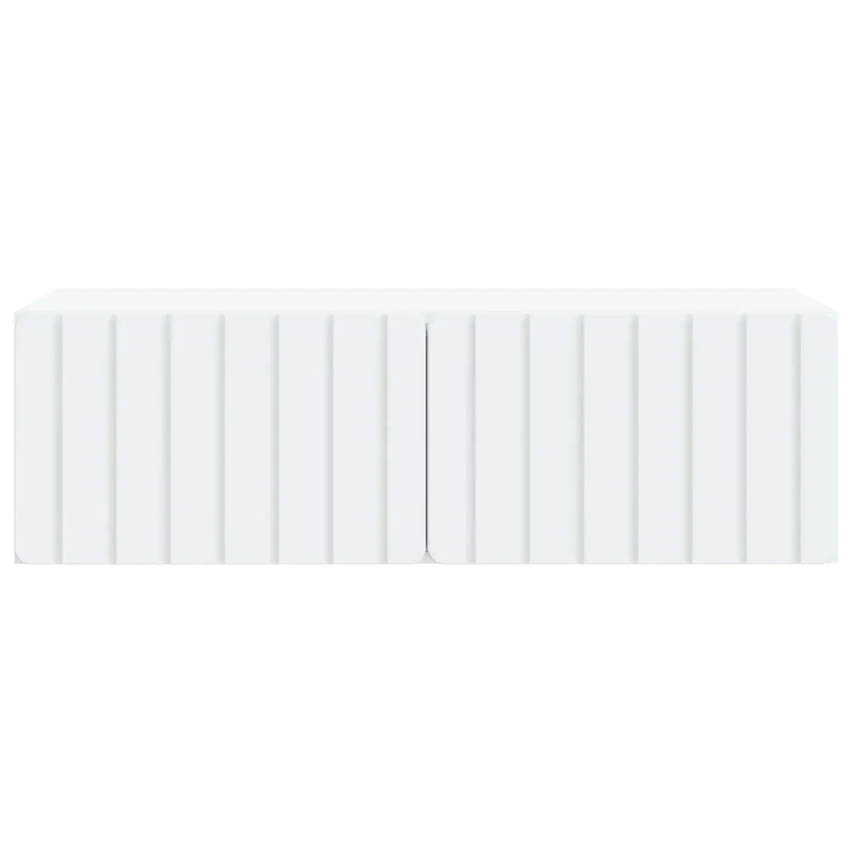 Wall-Mounted TV Cabinet White 98x41x30cm Modern Storage Unit for Living Room