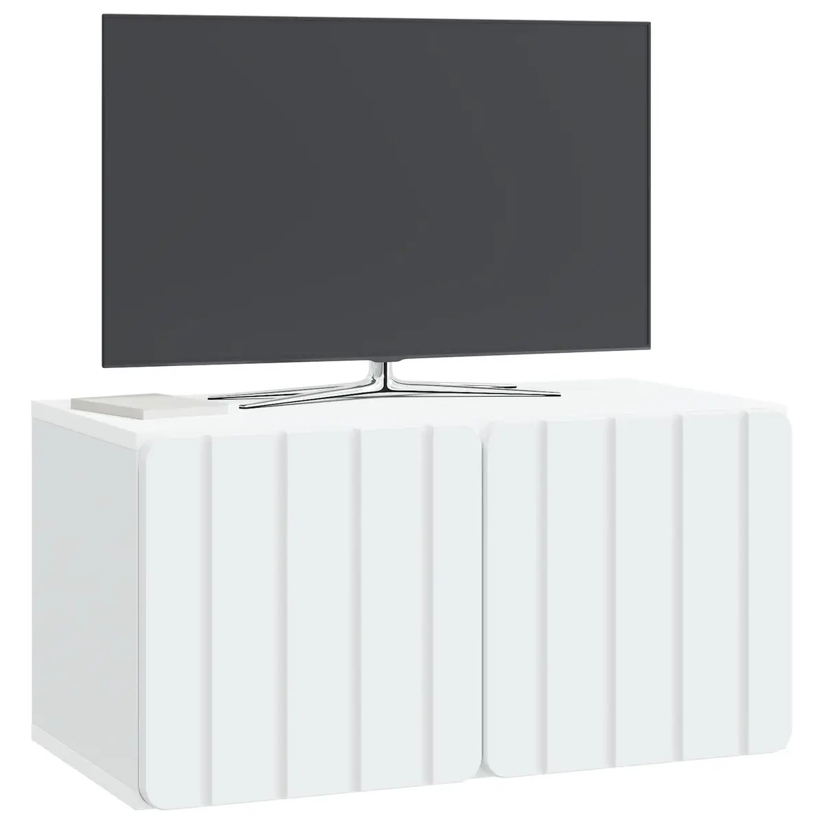 White Wall-Mounted TV Cabinet