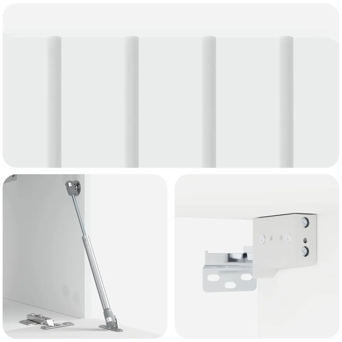 White Wall-Mounted TV Cabinet