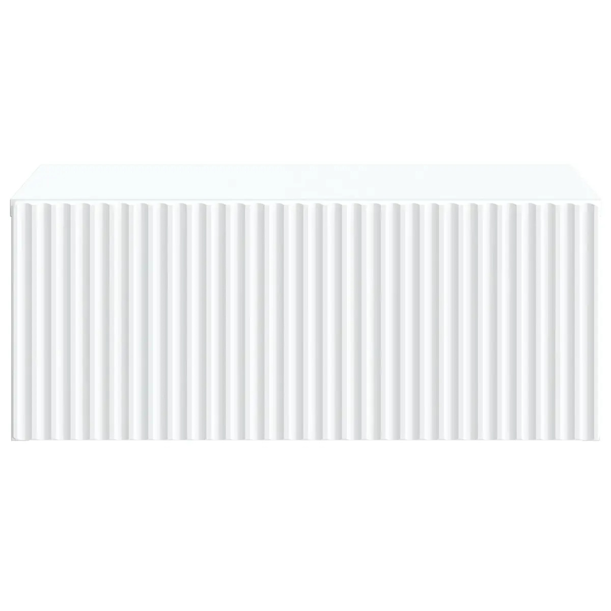 Wall-Mounted Bedside Cabinet White Compact Storage Organizer