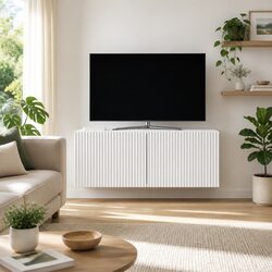 Compact and Modern Wall-Mounted TV Cabinet
