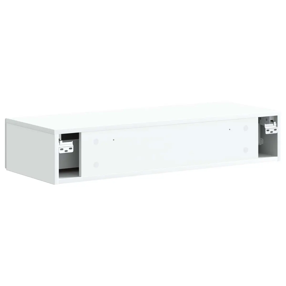 Wall-Mounted Side Table Storage Cabinet Bedroom Living Room Hallway White 87.5cm