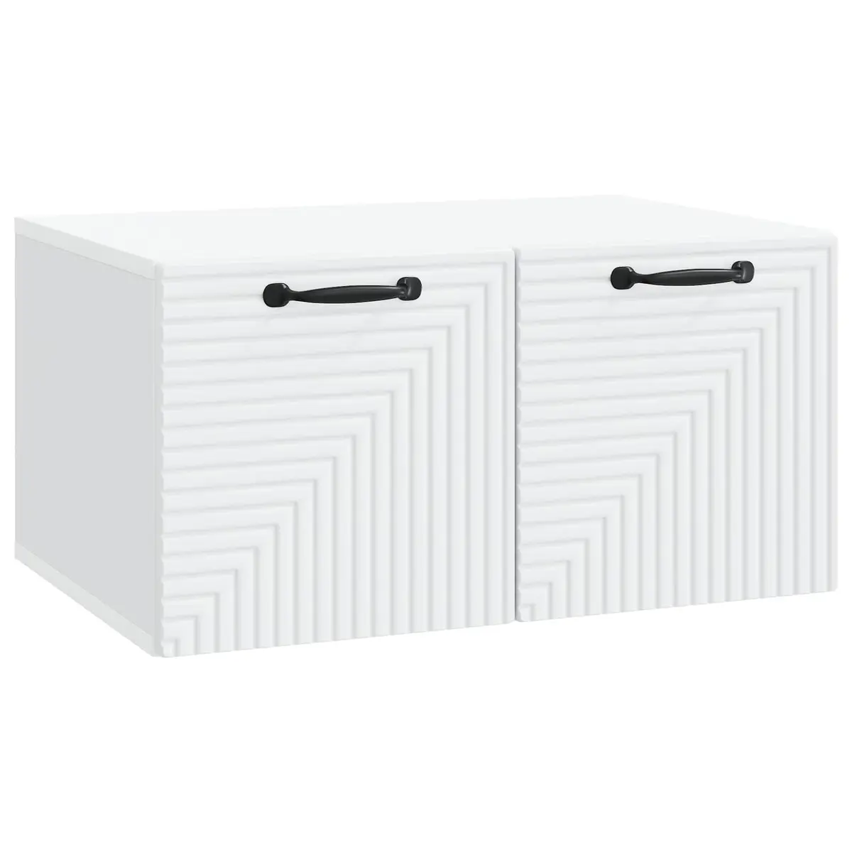 Wall-Mounted TV Cabinet in White