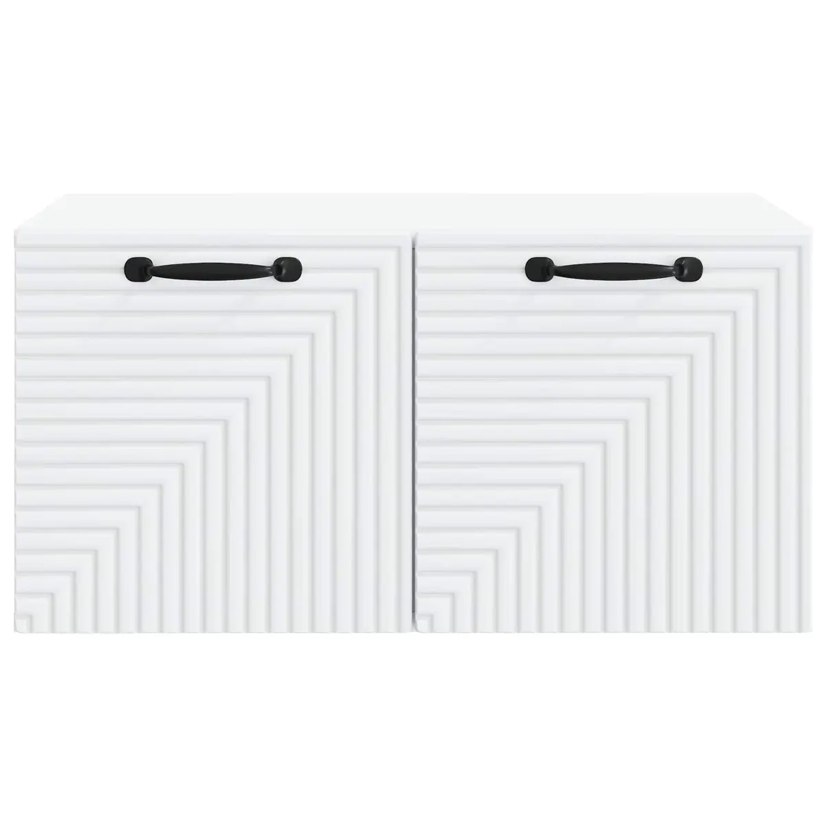 Wall-Mounted TV Cabinet in White