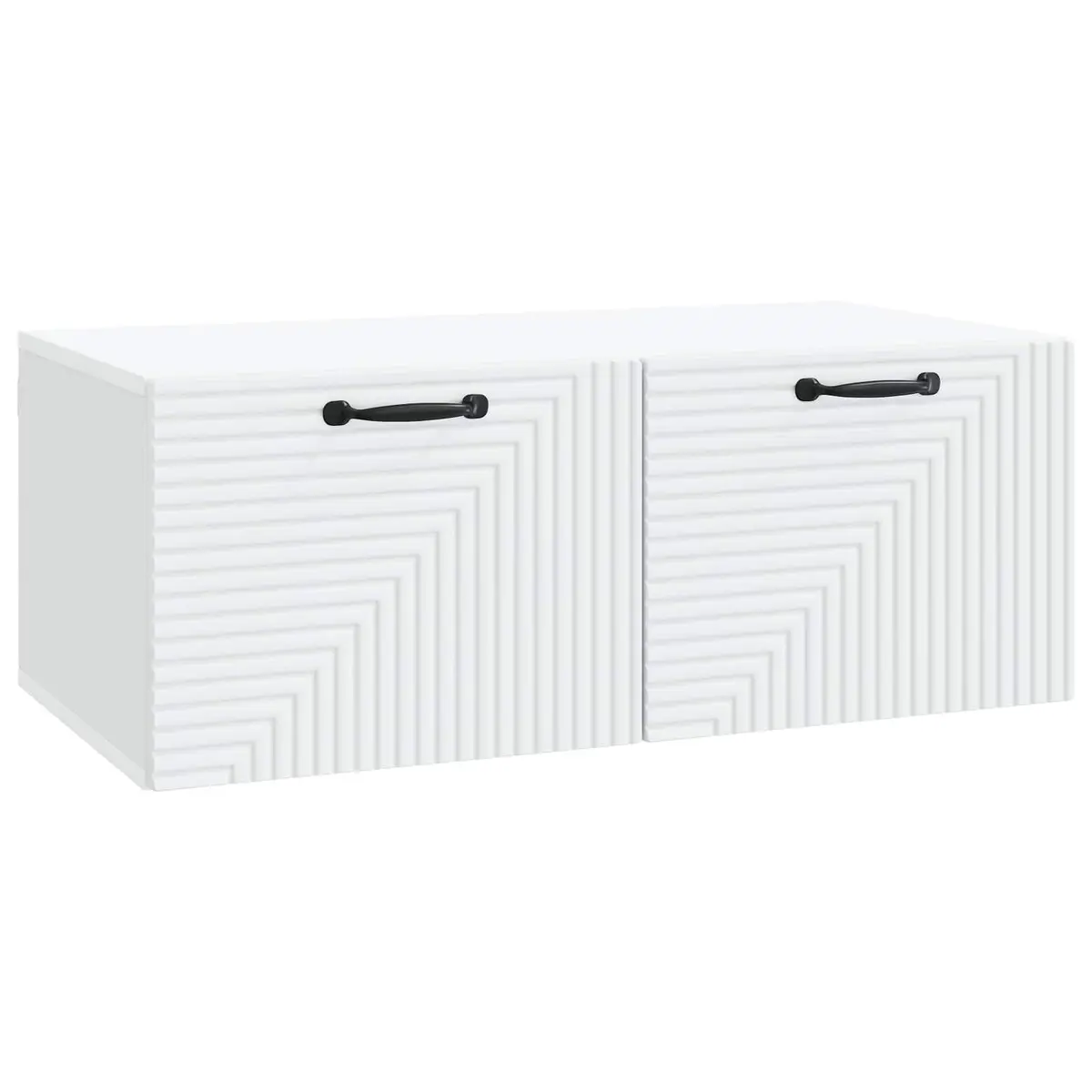 Wall-Mounted TV Cabinet White 78.5 x 41 x 30 cm Modern Living Room Storage Unit
