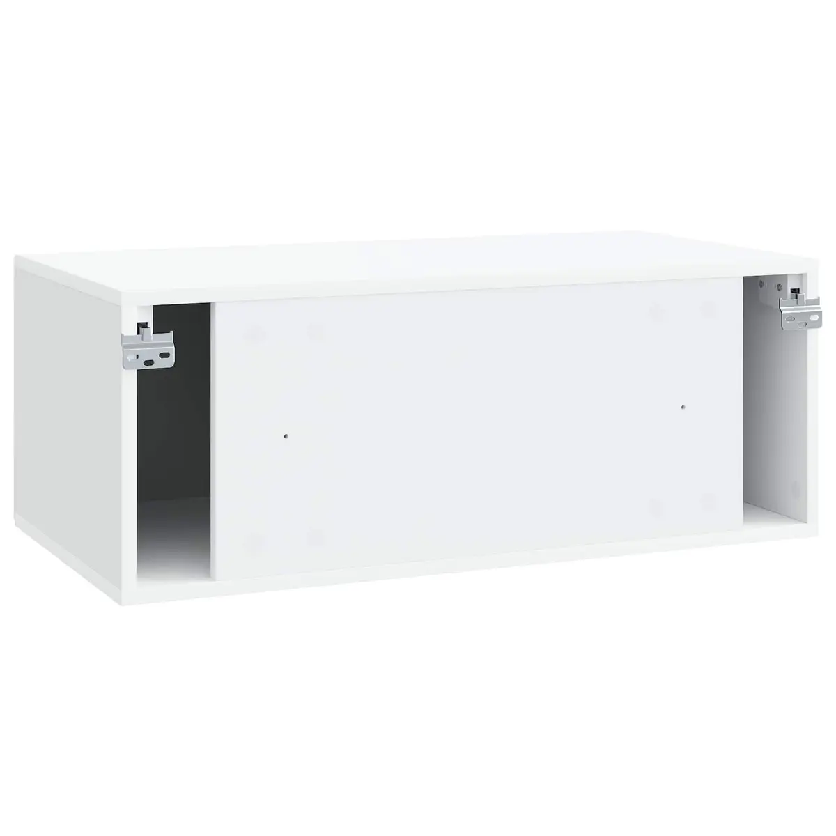 Wall-Mounted TV Cabinet White 78.5 x 41 x 30 cm Modern Living Room Storage Unit