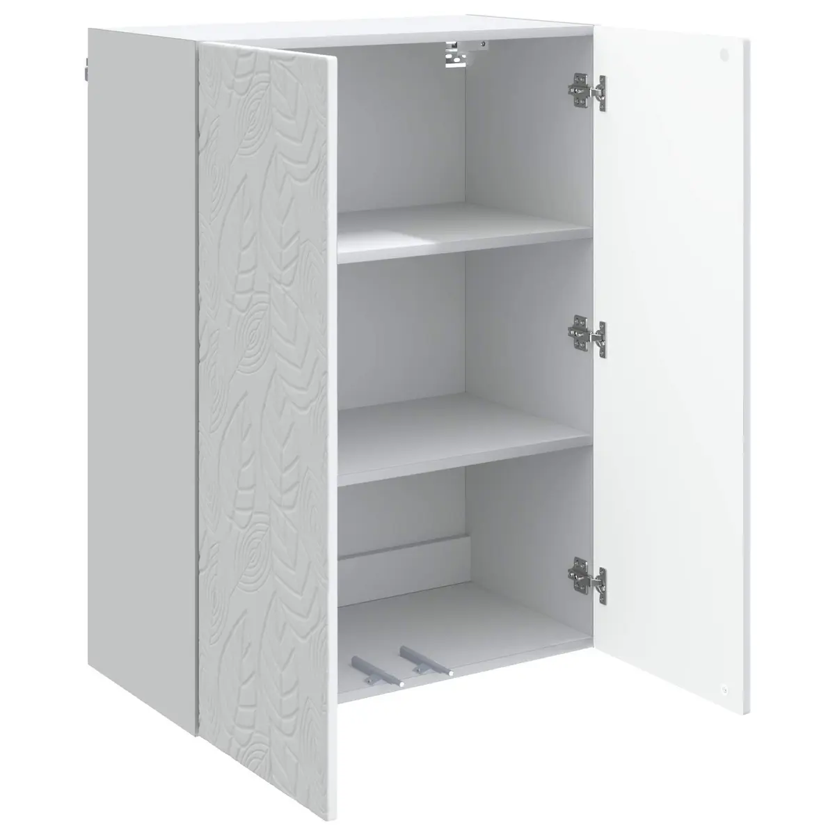 Wall-Mounted Storage Cabinet White Modern Home Office Garage Organization