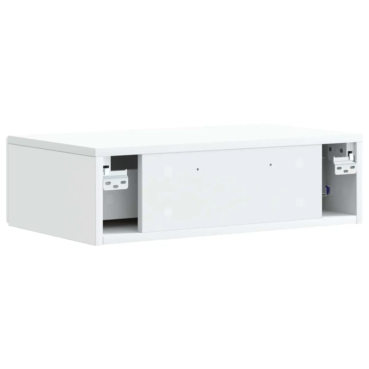 Wall-Mounted Side Table White Storage Cabinet Living Room Bedroom Hallway