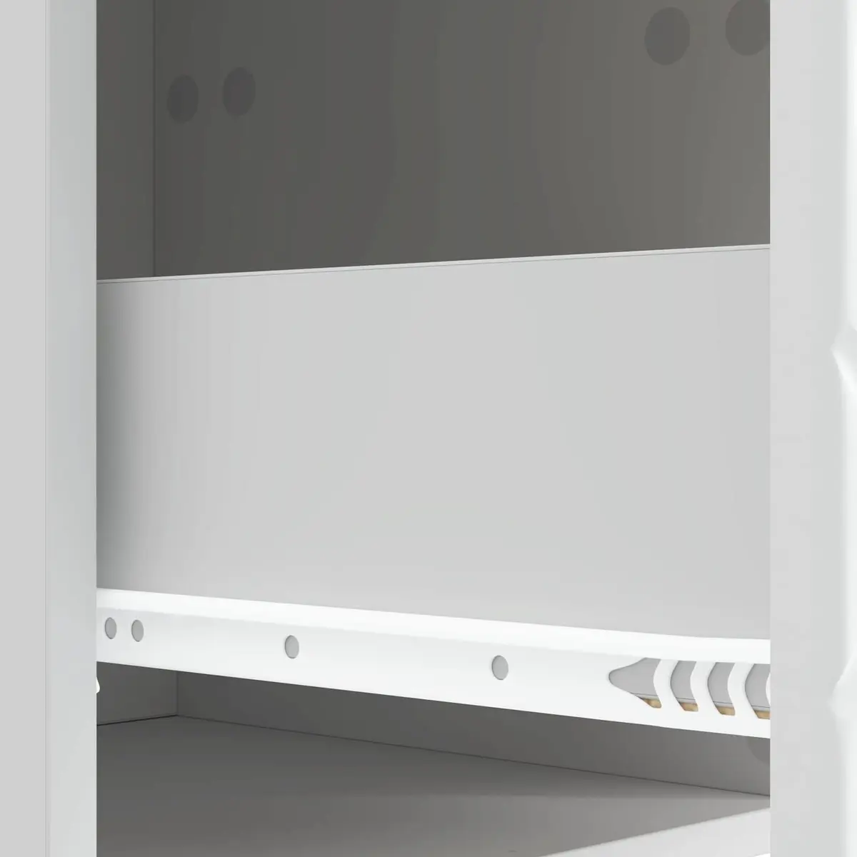 Wall-Mounted Side Table White Storage Drawers Modern Living Room Furniture