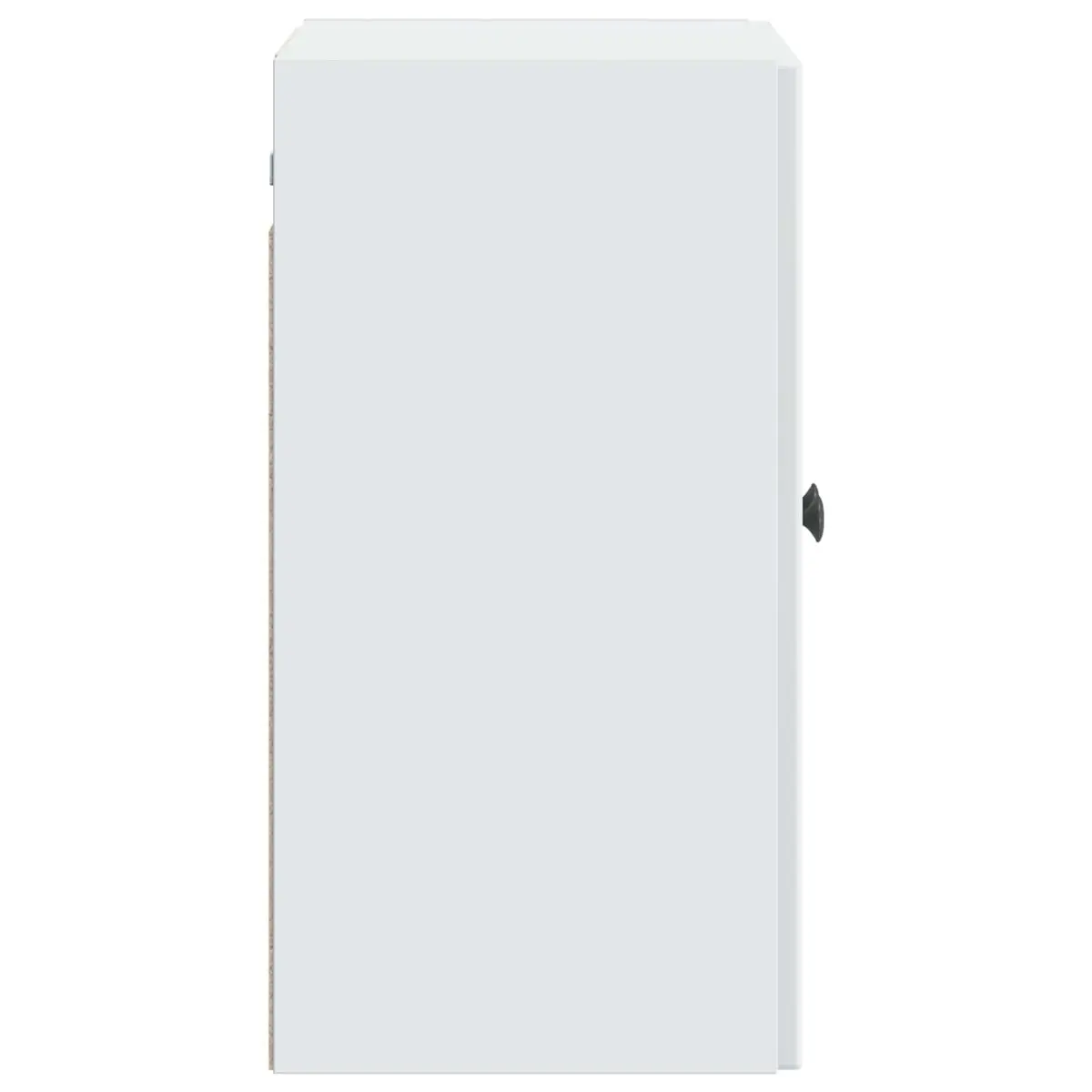 Wall-Mounted Storage Cabinet White Modern Shelves Engineered Wood Living Room