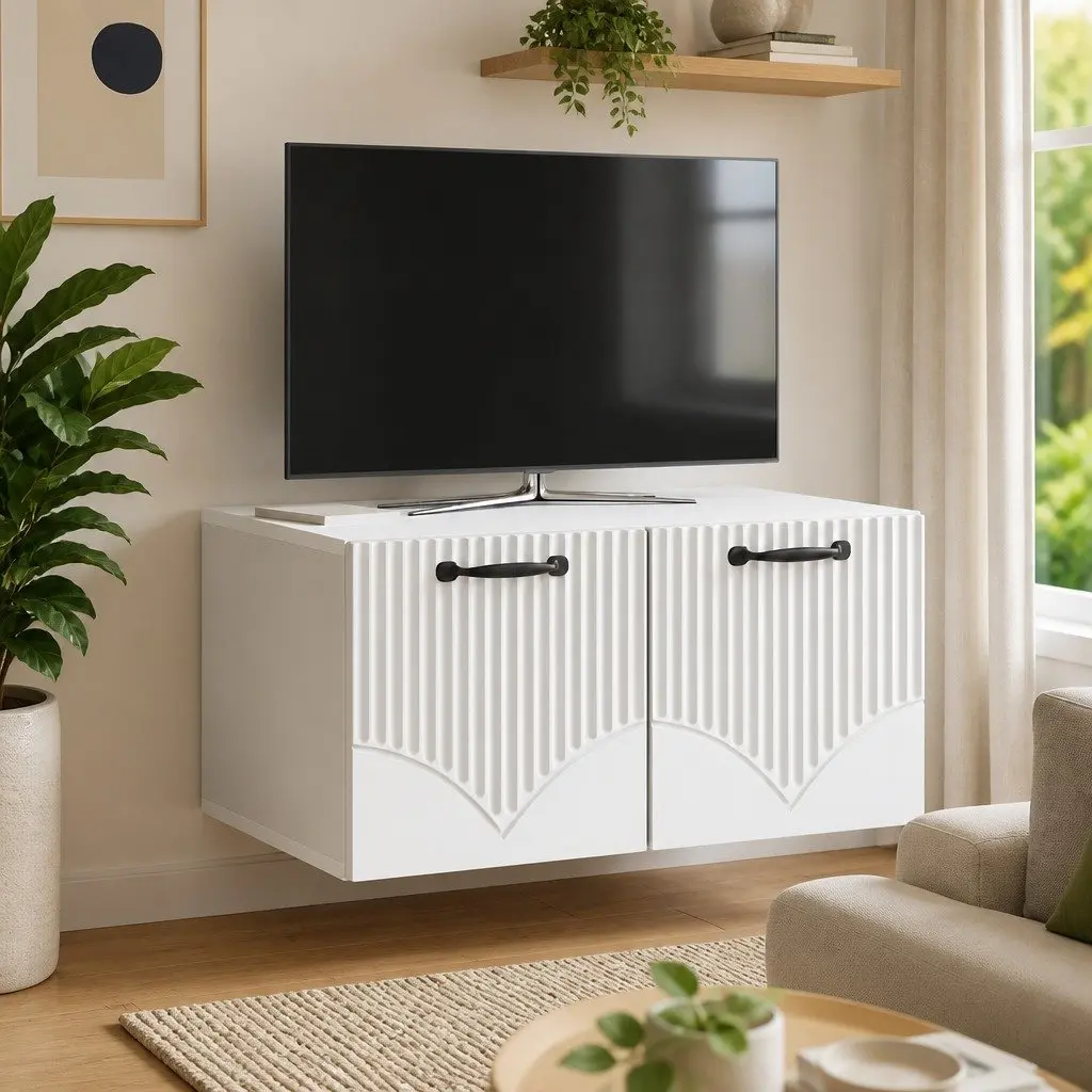 Wall-Mounted TV Cabinet for Living Room Use